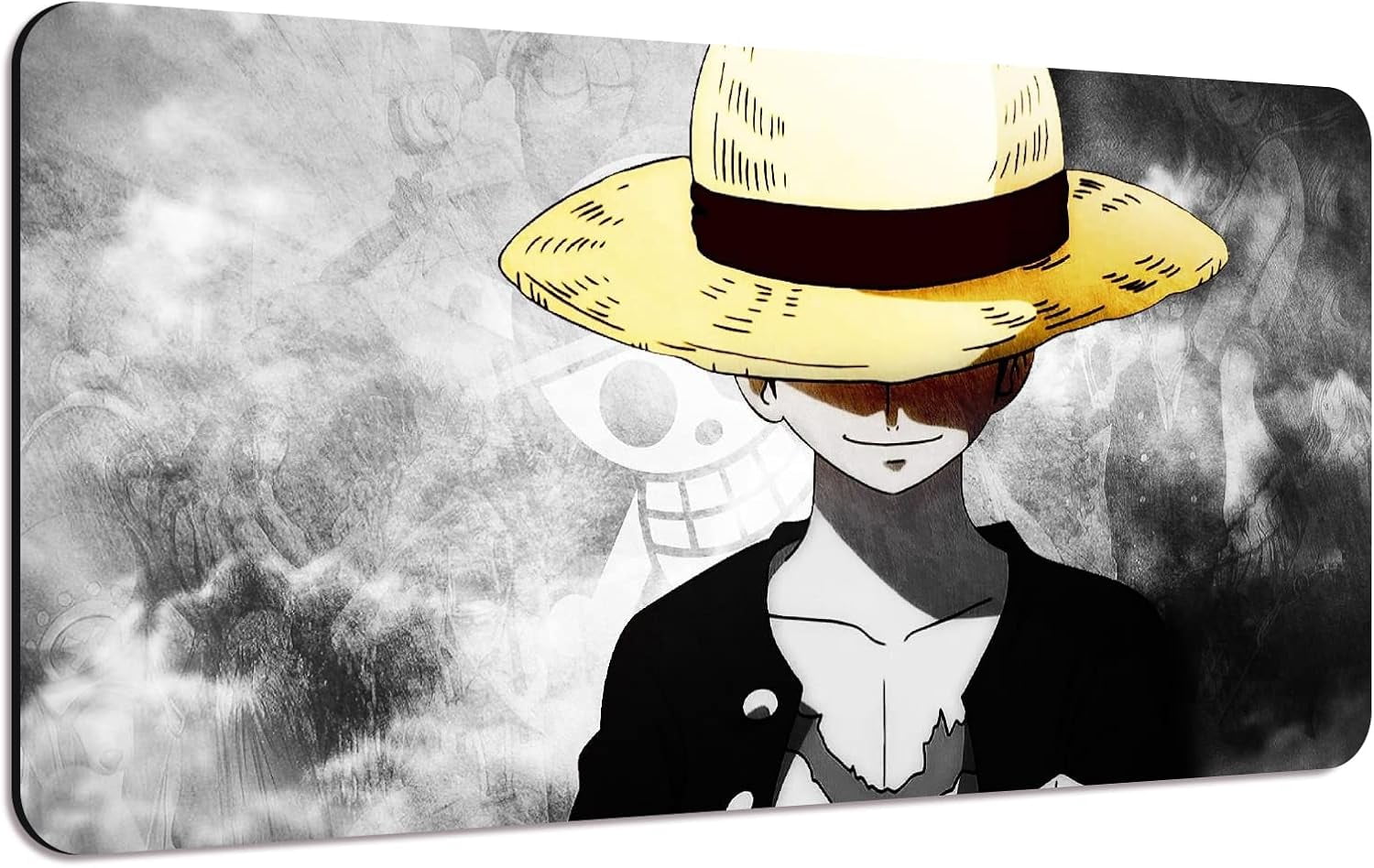 Anime Characters Desk Mat, Extended Large Anime Mouse Pad for Home Office, Non-Slip Rubber Base with Stitched Edges Gaming Desk Pad for Computer Keyboard and Laptop, 31.5x12x0.12inch(YF17)