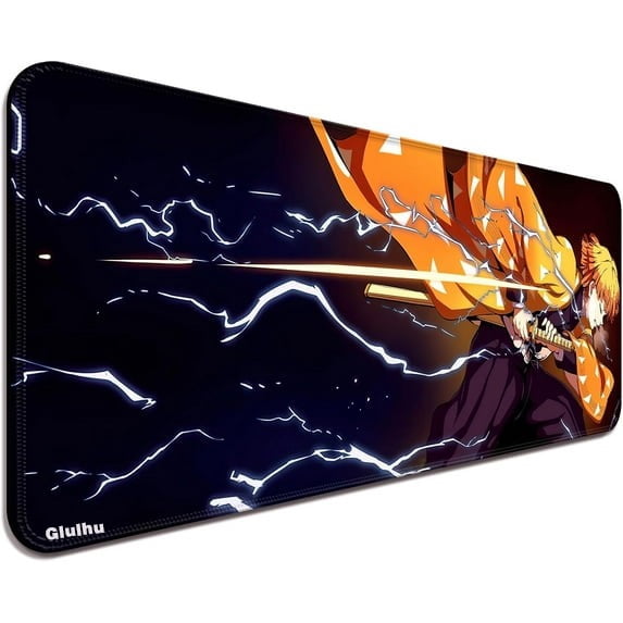Anime Mouse Pad,Extended Large Gaming Mousepad,Non-Slip Rubber Base and Stitched Edges Desk Mat for Computer Home Office Work and Study,31.5x11.8x0.12inch (L02)