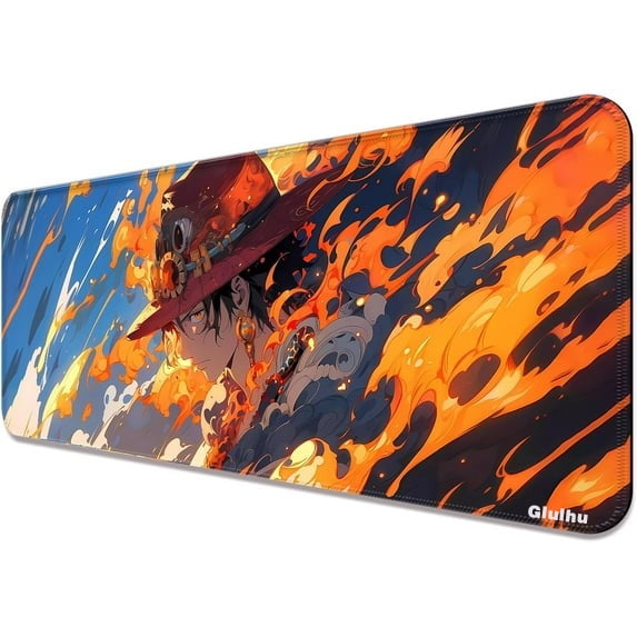 Anime Mouse Pad,Extended Large Gaming Mousepad,Non-Slip Rubber Base and Stitched Edges Desk Mat for Computer Home Office Work and Study,31.5x11.8x0.12inch (L02)