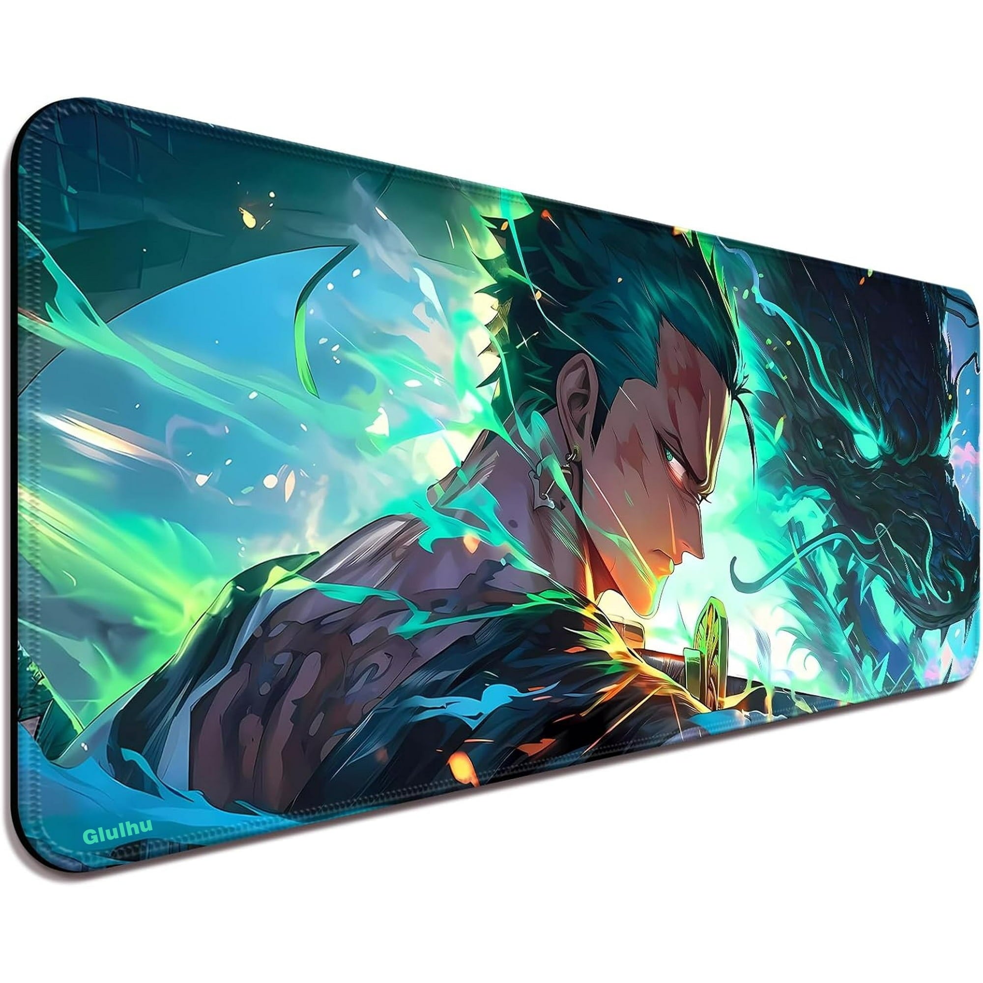 Anime Mouse Pad,Extended Large Gaming Mousepad,Non-Slip Rubber Base and Stitched Edges Desk Mat for Computer Home Office Work and Study,31.5x11.8x0.12inch (L02)