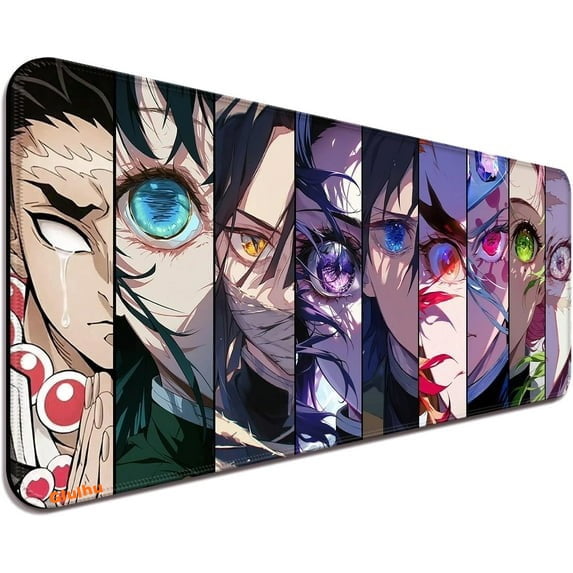 Anime Mouse Pad,Extended Large Gaming Mousepad,Non-Slip Rubber Base and Stitched Edges Desk Mat for Computer Home Office Work and Study,31.5x11.8x0.12inch (L02)