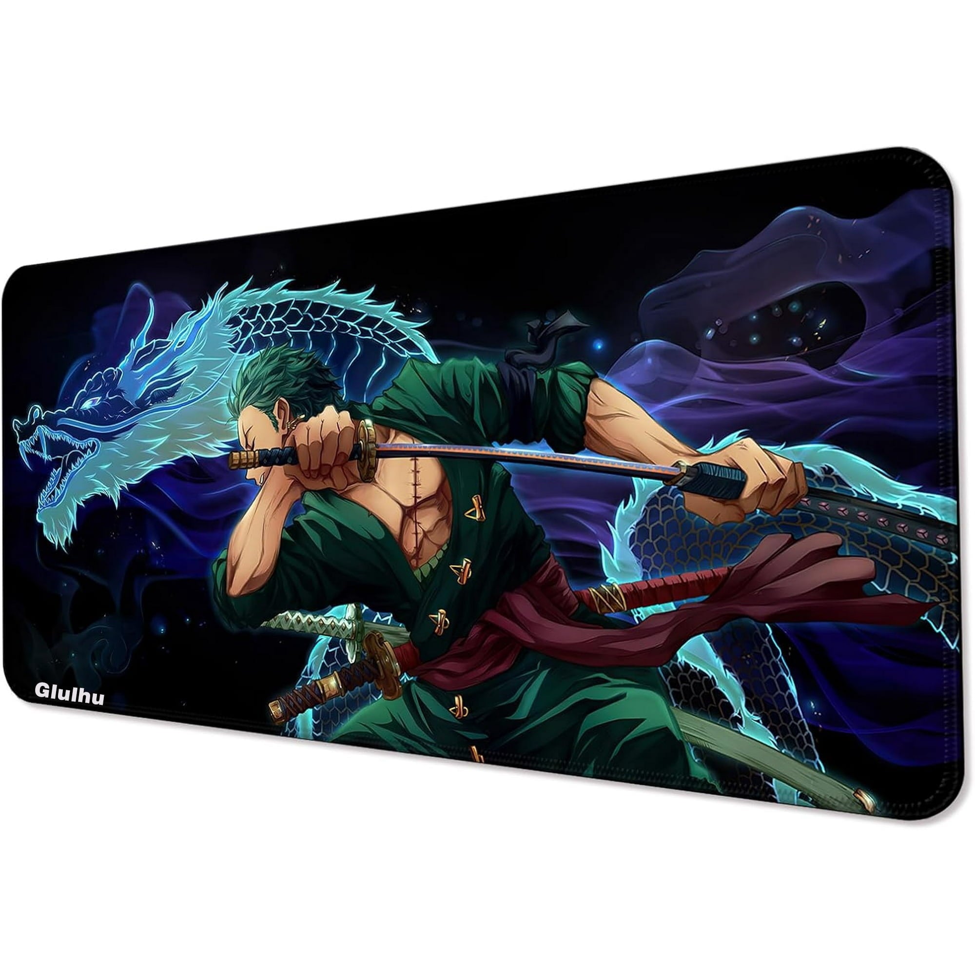 Anime Mouse Pad,Extended Large Gaming Mousepad,Non-Slip Rubber Base and Stitched Edges Desk Mat for Computer Home Office Work and Study,31.5x11.8x0.12inch (L02)