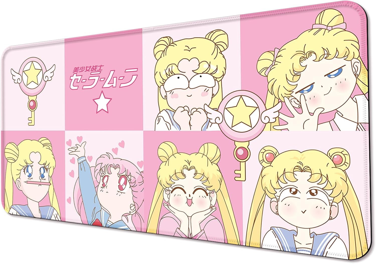 Anime Mouse Pad,Extended Large Gaming Mousepad,Non-Slip Rubber Base and Stitched Edges Desk Mat for Computer Home Office Work and Study,31.5x11.8x0.12inch (L02)