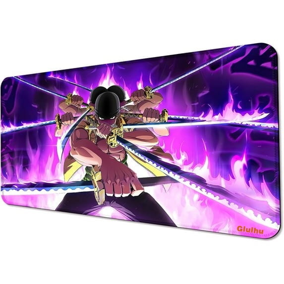 Anime Mouse Pad,Extended Large Gaming Mousepad,Non-Slip Rubber Base and Stitched Edges Desk Mat for Computer Home Office Work and Study,31.5x11.8x0.12inch (L02)